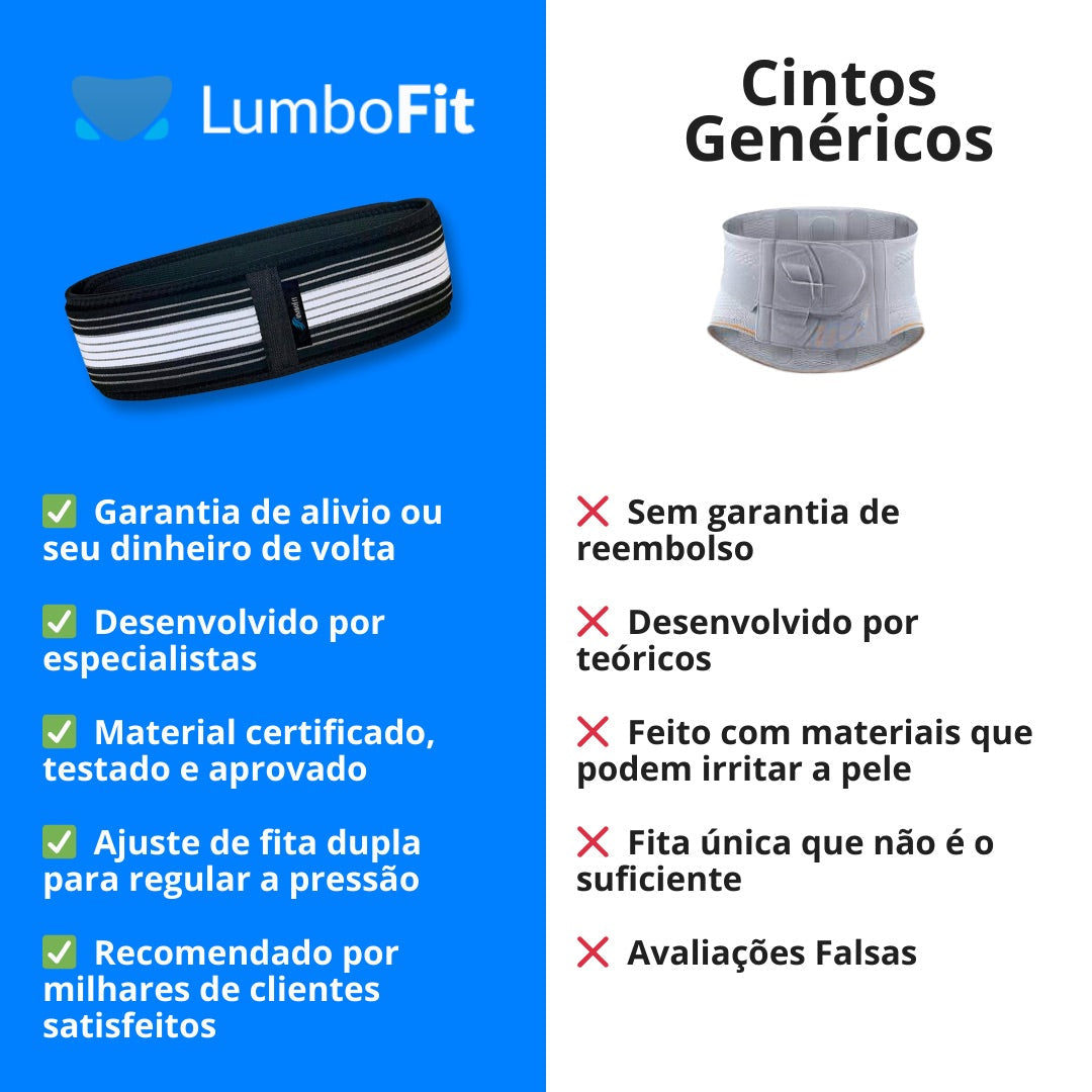 Cinto para alívio da dor nas costas