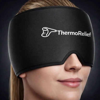 ThermoRelief PRO™ - Chapéu terapêutico com função de calor e frio para aliviar enxaquecas e tensão.