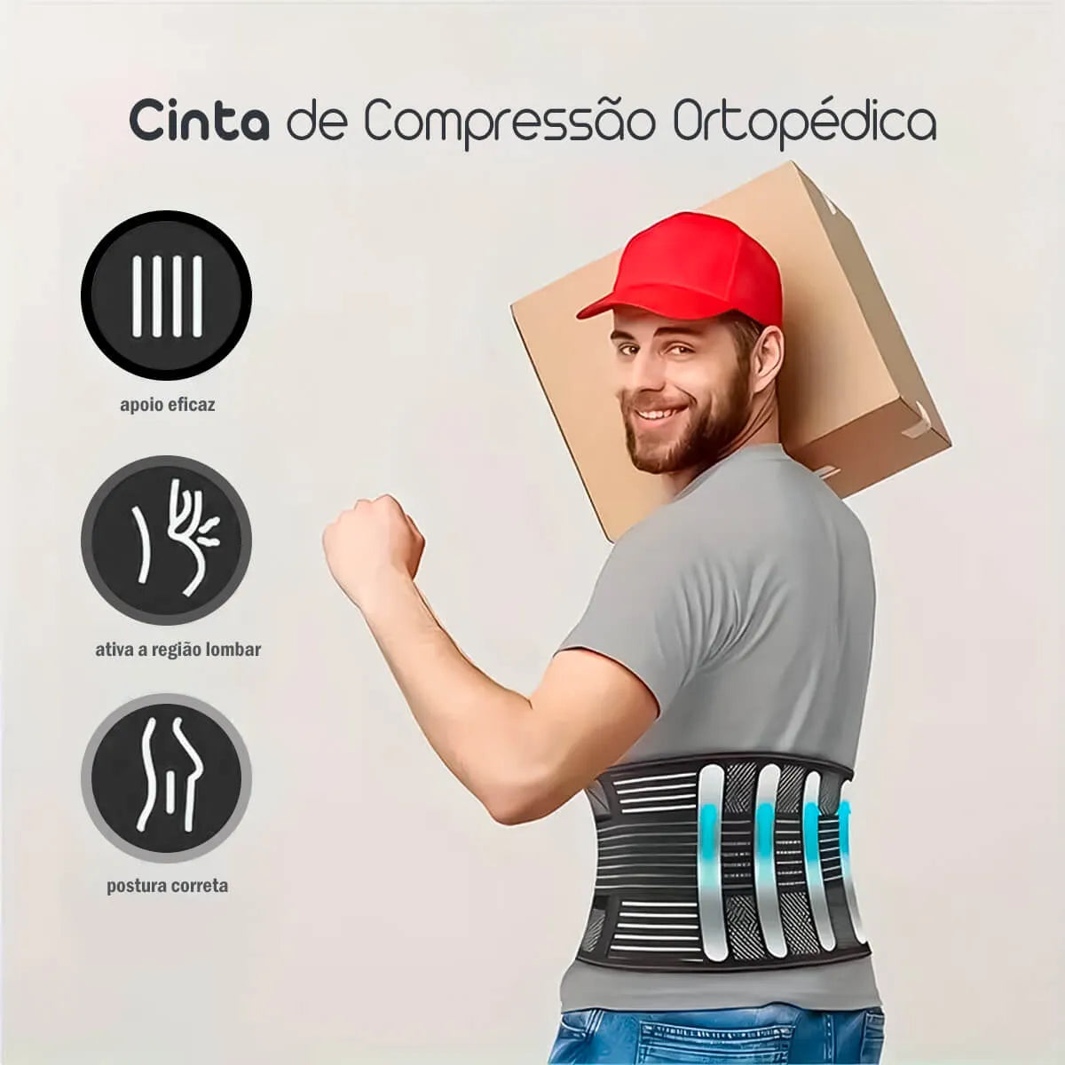 OrthoBack® - Cinta ortopédica para vértebras