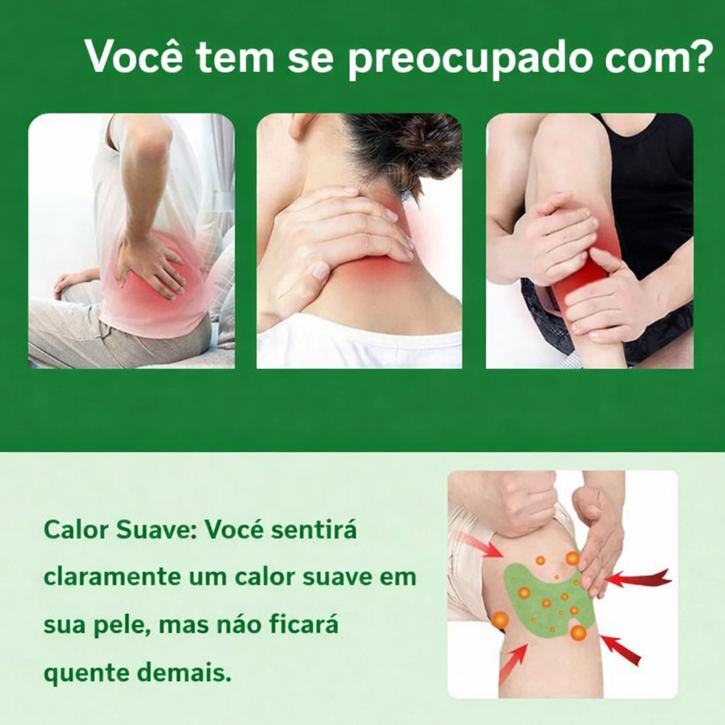 Adesivos à base de ervas para os joelhos