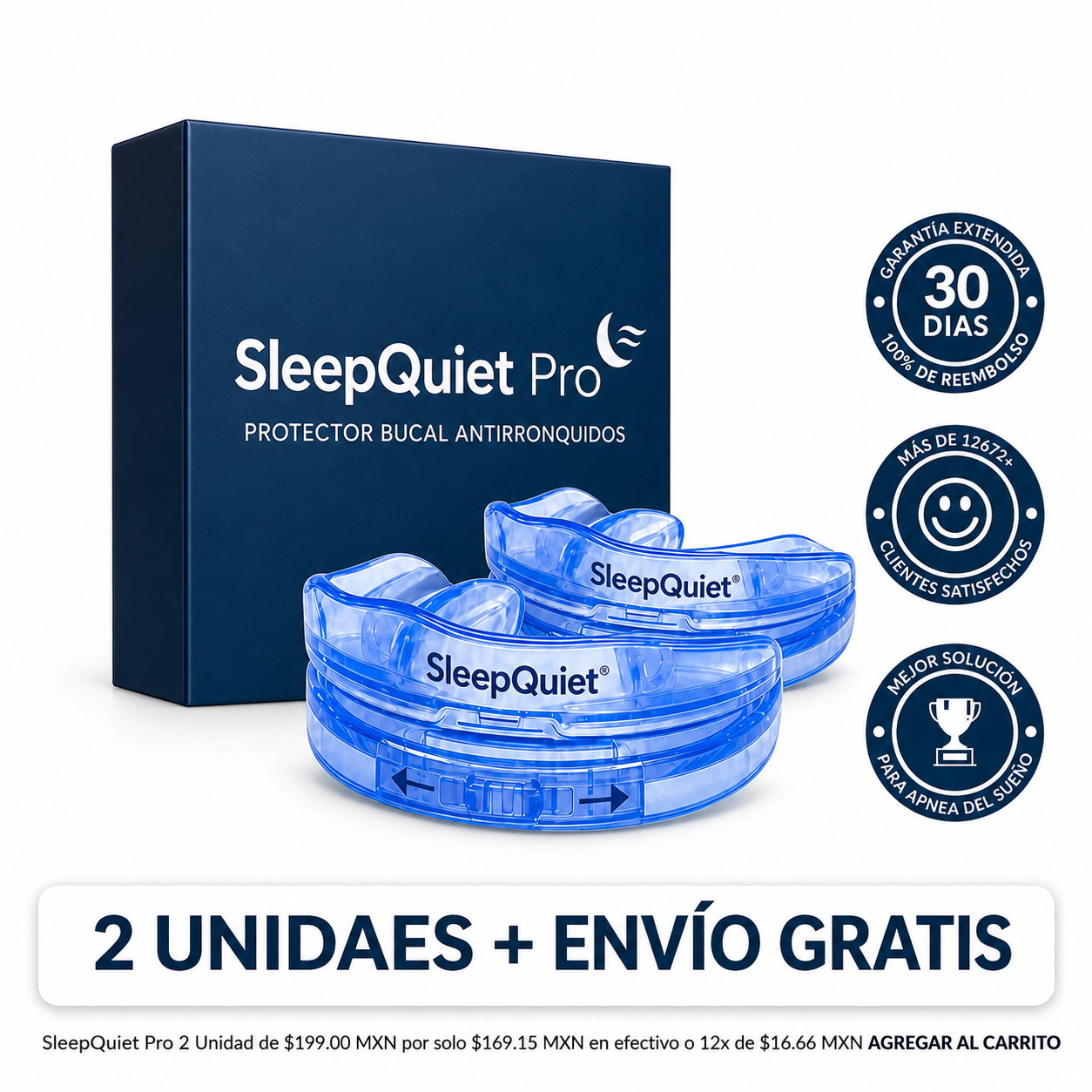 Protetor Bucal Anti-Ronco - SleepQuiet™