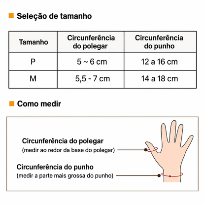 Pulseira de compressão para o polegar – Alívio da dor e da artrite