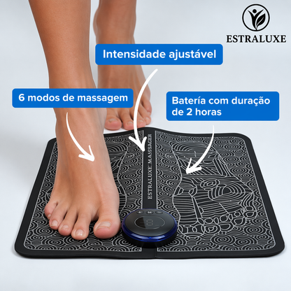 Tapete de massagem para pés – Reflexologia e relaxamento