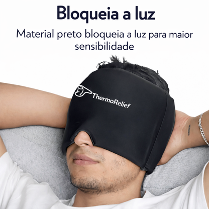 ThermoRelief PRO™ - Chapéu terapêutico com função de calor e frio para aliviar enxaquecas e tensão.