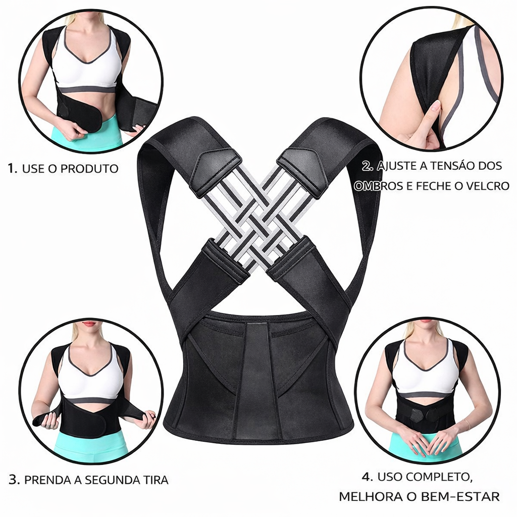 PostureLux™ Corretor de Postura Premium
