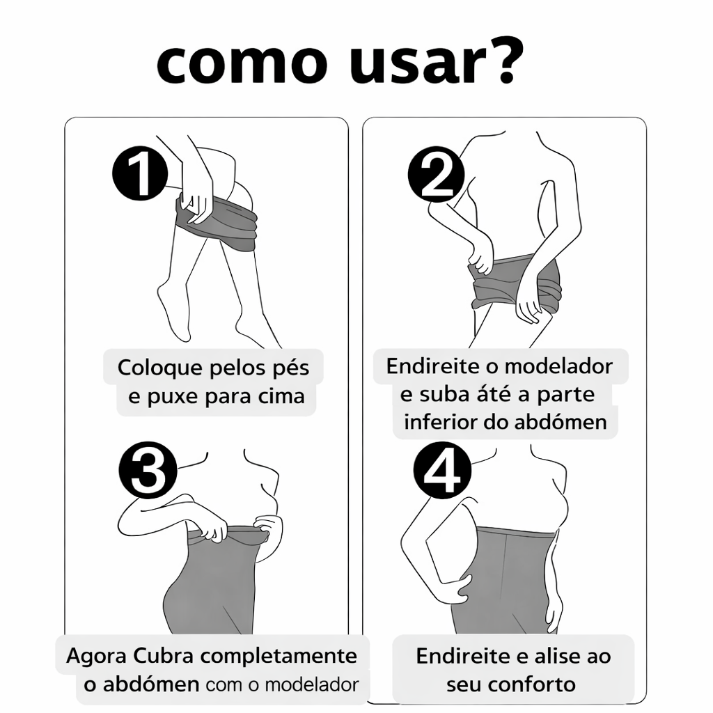 Corset modelador de cintura – Controle do abdômen e proteção contra a exposição