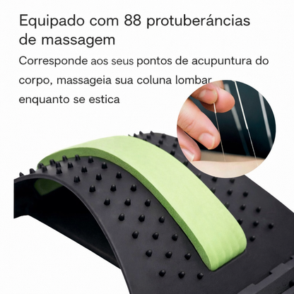 Aparelho ortopédico para alongamento lombar – Massagem e alívio da dor nas costas