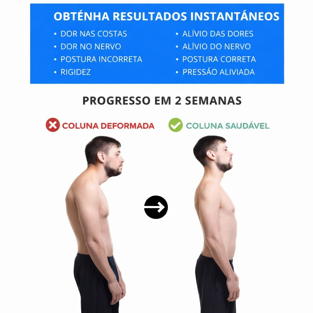 Aparelho ortopédico para alongamento lombar – Massagem e alívio da dor nas costas