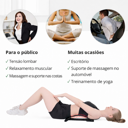 Aparelho ortopédico para alongamento lombar – Massagem e alívio da dor nas costas