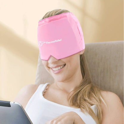 ThermoRelief PRO™ - Chapéu terapêutico com função de calor e frio para aliviar enxaquecas e tensão.